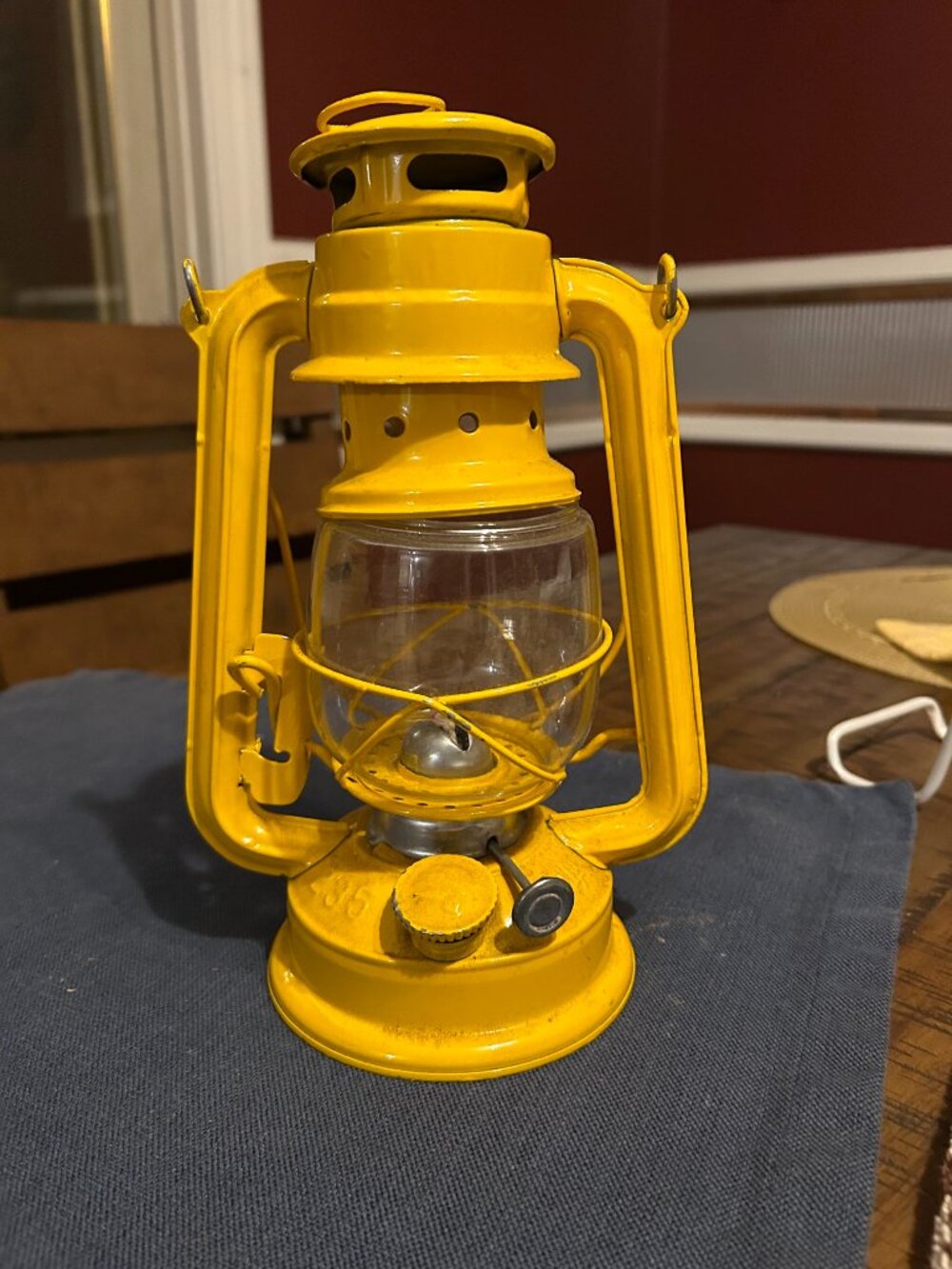Depression Era Hurricane Lamp Kerosene Lantern 10 in tall